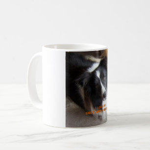 Caneca De Café xantã-bainha preto e branco com pic