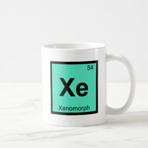 Caneca De Café Xe - Símbolo da Tabela Periódica de Química Xenomo