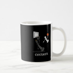 Caneca De Café Xeque-Mate Engraçado Tabuleiro de Xadrez Rei Peão