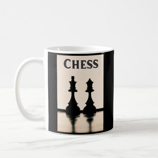 Caneca De Café Xeque-Mate no Xadrez, Jogadores de Xadrez (Esquerda)
