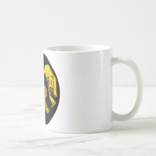 Caneca De Café Xian China 2002, Tigres Fantasmas Dourados Tra