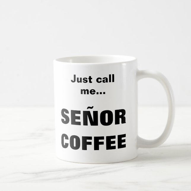 Caneca De Café xicara SEÑOR COFFEE (Direita)