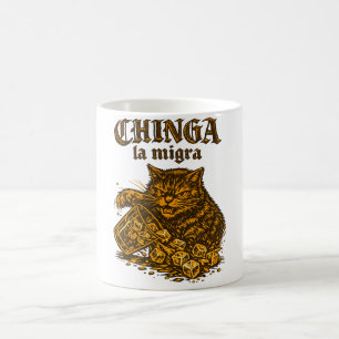 Caneca De Café Xinga a migra Gato anti-ICE   Protesto Político 
