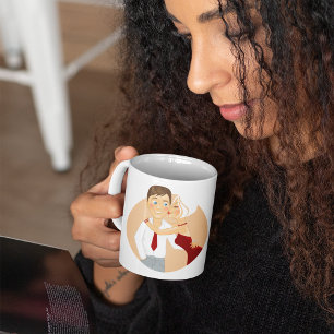 Caneca De Café Xingando Casal de café
