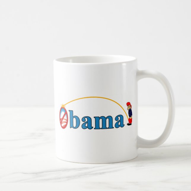 Caneca De Café Xixi em Obama (Direita)