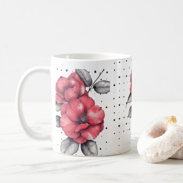 Caneca De Café XJ Camellia Design Classic Mug (Com Donut)
