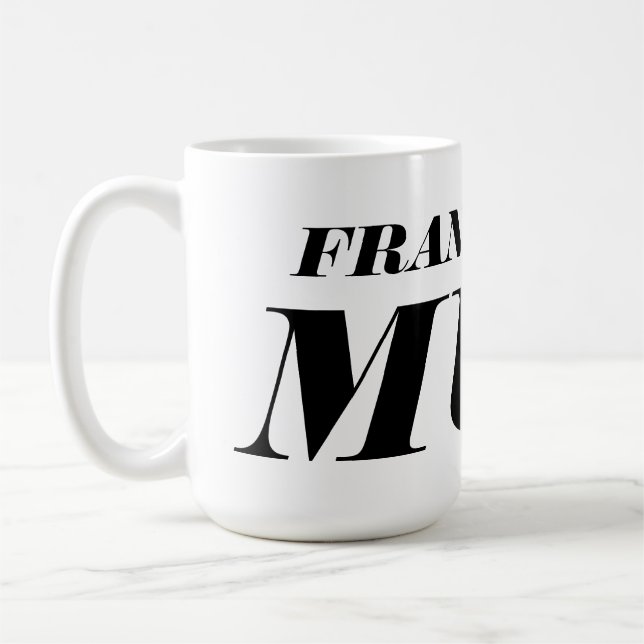 Caneca de café XL gigante personalizada (Esquerda)