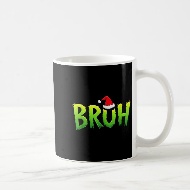 Caneca De Café Xmas Bruh Christmas Kids Teens Boys Funny Christma (Direita)