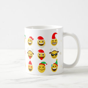 Caneca De Café xmas emoji faces felizes
