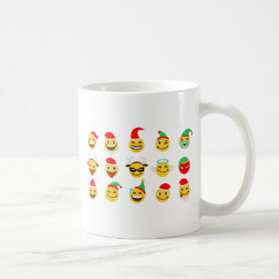 Caneca De Café xmas emoji faces felizes