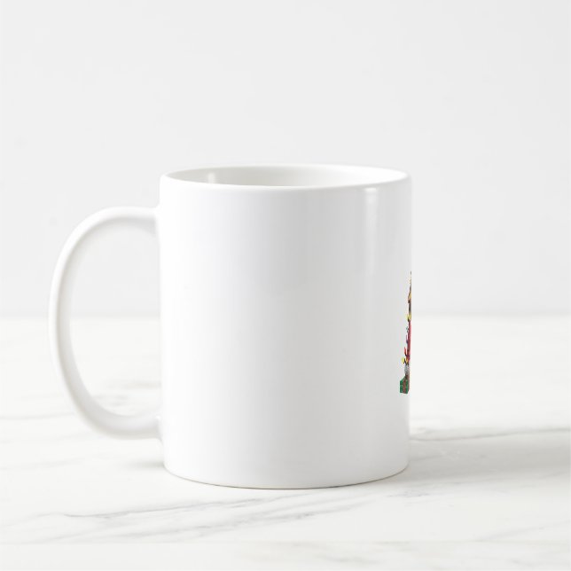 Caneca De Café Xmas Lighting Cavalier King Charles Spaniel Dog Ch (Esquerda)