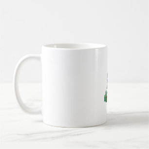 Caneca De Café Xmas Lighting Santa Hat Alaskan Rouco Dog Christma