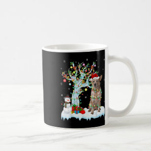 Caneca De Café Xmas Lighting Tree Santa Hat Cattle na Austrália