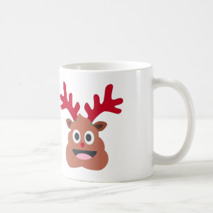 Caneca De Café xmas reindeer poo emoji