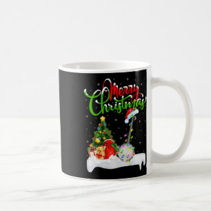 Caneca De Café Xmas Tree Lights Santa Hat Musical Banjo Natal
