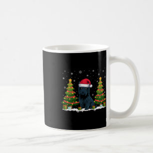 Caneca De Café Xmas Tree Lights Scottie Dog Santa Hat Natal S