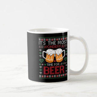 Caneca De Café Xmas Wonderful Time For A Beer Ugly Christmas S