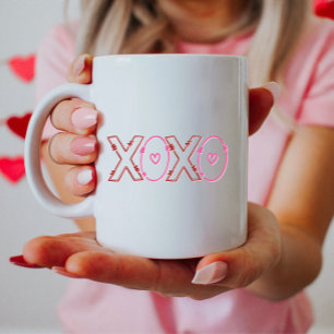 Caneca De Café XOXO Bonito, XOXO Minimalista