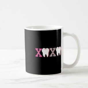 Caneca De Café Xoxo Dental Dia dos Namorados Dentista Vida Retro