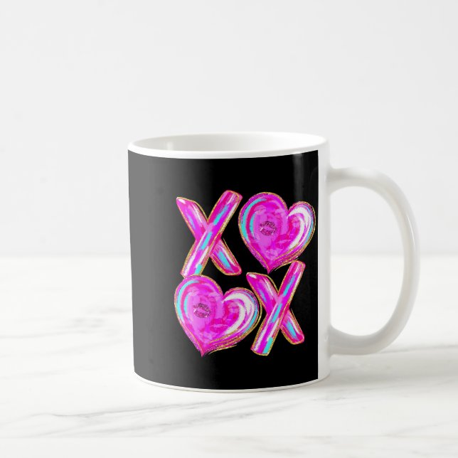 Caneca De Café Xoxo Hearts Valentine's Day Women Girls Vday  (Direita)