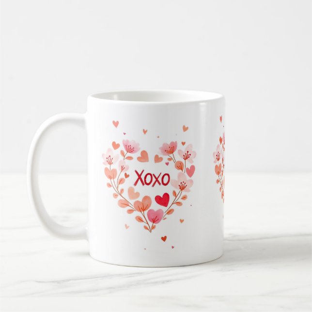 Caneca De Café XOXO para amantes (Esquerda)