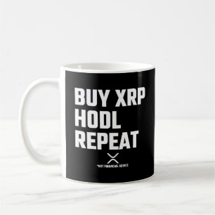 Caneca De Café XRP Cripto Moeda Criptográfica Compre XRP Hodl Rep