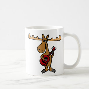 Caneca De Café XX- alces engraçados que jogam desenhos animados