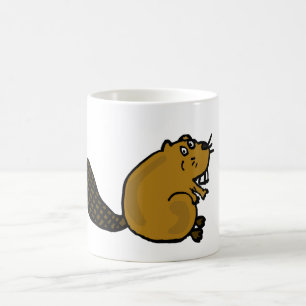 Caneca De Café XX- desenhos animados divertidos do castor