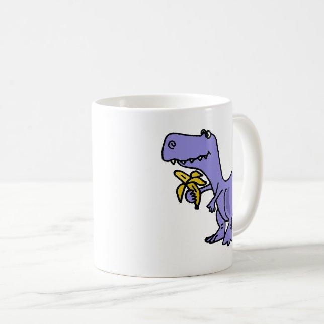 Caneca De Café XX- dinossauro de T-Rex que come desenhos animados