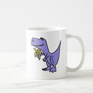 Caneca De Café XX- dinossauro de T-Rex que come desenhos animados