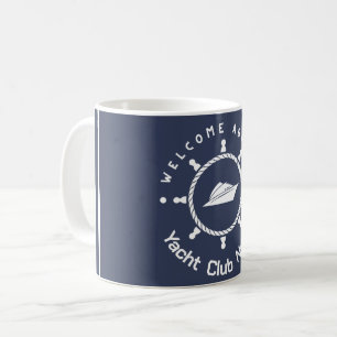 Caneca De Café Yacht club Marinho Náutico