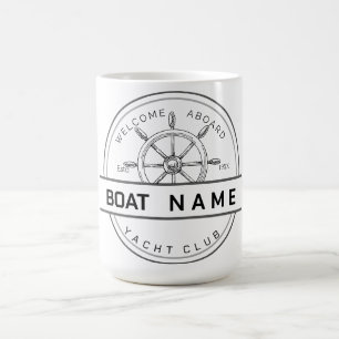 Caneca De Café Yacht club marinho Náutico
