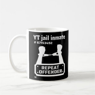 Caneca De Café "YAIL INMATE", preso engraçado