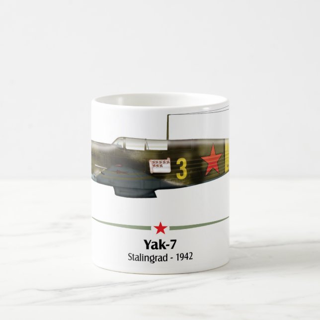 Caneca De Café Yak-7 - Battle of Stalingrad -1942 (Centro)
