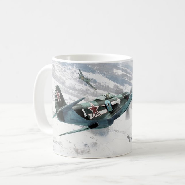 Caneca De Café Yakovlev Yak-3 (Frente Esquerda)