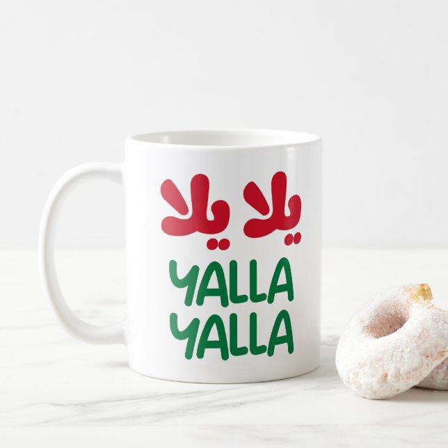 Caneca De Café Yalla yalla (Com Donut)