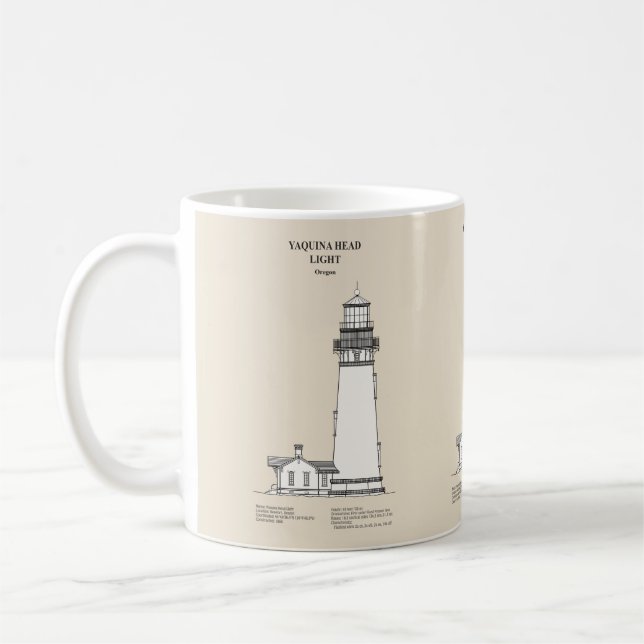 Caneca De Café Yaquina Head Lighthouse - Oregon - SBD (Esquerda)