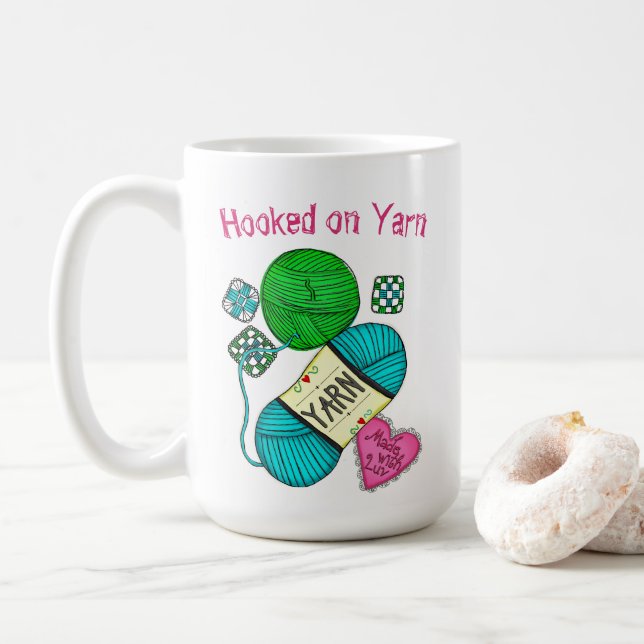 Caneca De Café Yarn (Com Donut)