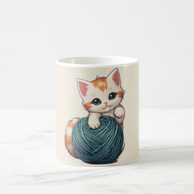 Caneca De Café Yarn Play - kitten (Centro)