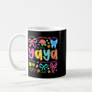 Caneca De Café Yaya Bow Amou Belo Carinhoso Dia das Mães Engraçad