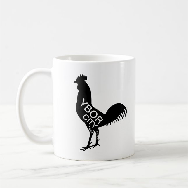 Caneca De Café Ybor City Rooster (Esquerda)