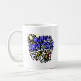 Caneca De Café Year&apos novo; tempo do partido de s