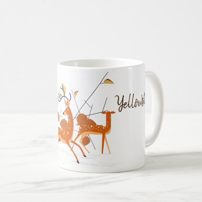 Caneca De Café Yellowstone Deer Mug (Frente Esquerda)