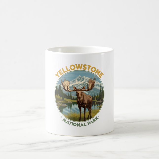 Caneca De Café Yellowstone National Park Moose (Centro)