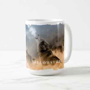 Caneca De Café Yellowstone Wolves Mug
