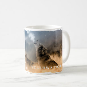 Caneca De Café Yellowstone Wolves Mug