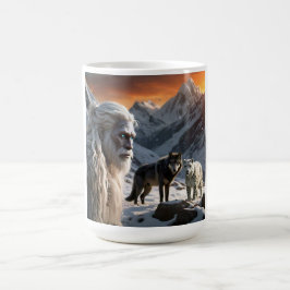 Caneca De Café Yeti e o Leopardo da Neve