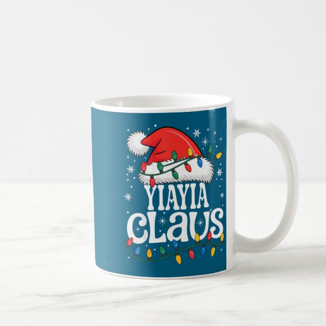 Caneca De Café Yiayia Claus Funny Xmas Christmas Grandma Holiday  (Direita)