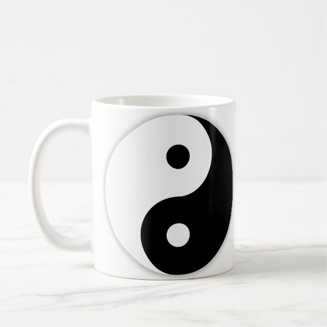 Caneca De Café Yin e Yang de mão esquerda (Esquerda)