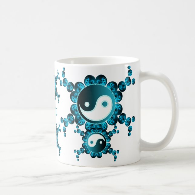 Caneca De Café Yin Yang Bubbles Mug (Direita)